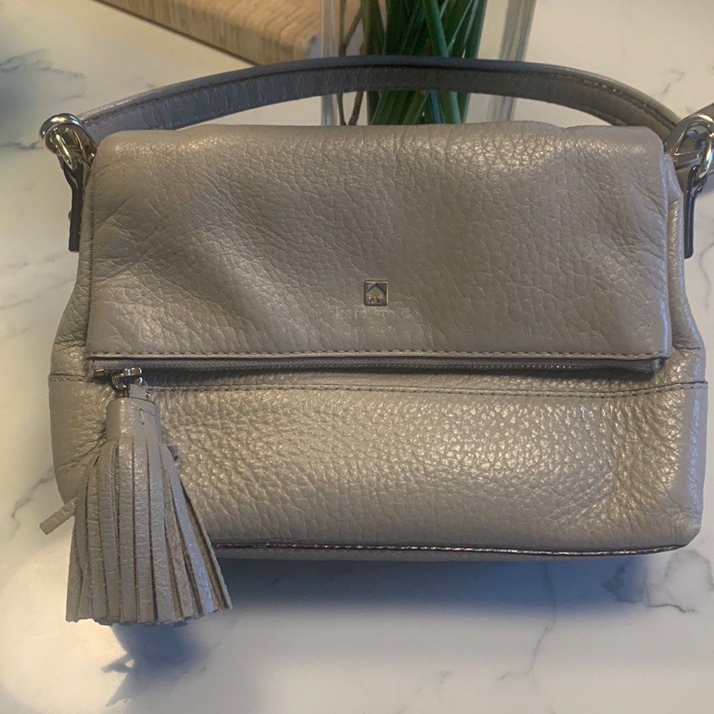 Kate Spade color- gray. cross body purse